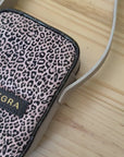 Wayfarer Utility Sling: Taupe & Pink Leopard