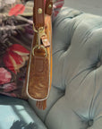 Crossbody Pouch Tan & Animal Print
