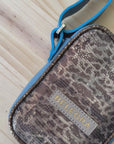 Wayfarer Utility Sling: Sky Blue & Leopard Shimmer